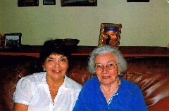 Norma Stout; Julia (Judy) Kish Dorrough; at Norma s home in Florida
